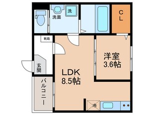 ハーモニーテラス松葉町Ⅴの物件間取画像